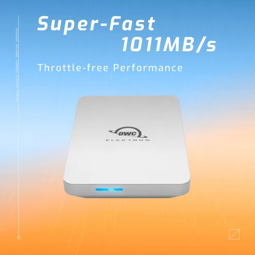 Vista 2 de OWC Envoy Pro Elektron SSD portátil de 2 TB, SSD externo súper rápido con hasta 1250 MBs de rendimiento, USB 3.2 Gen 2 y USB 2.03.0 compatible