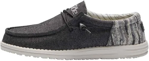 Hey Dude - Mocasines tejidos Wally para hombre, Azul carbón, 9