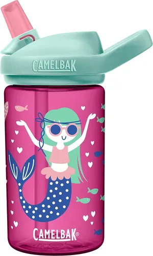 Vista 10 de CamelBak Eddy+ Kids Bite Valve Straw Tritan Renew Water Bottle Kids, with Tritan Renew