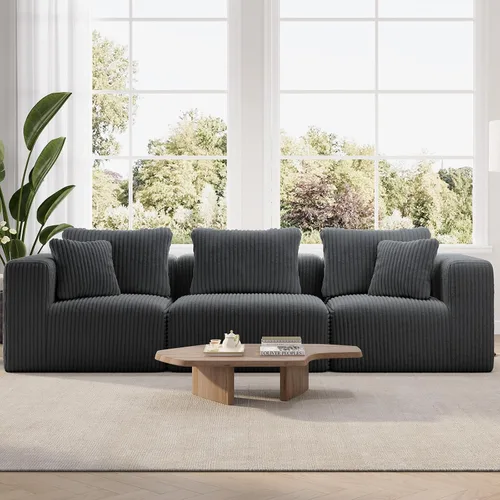 Vista 50 de Novilla - Sofá biplaza modular de 70.8 pulgadas, sofá modular de espacio pequeño, moderno sofá de nube con soporte Smarts Coil®, sofá seccional sin