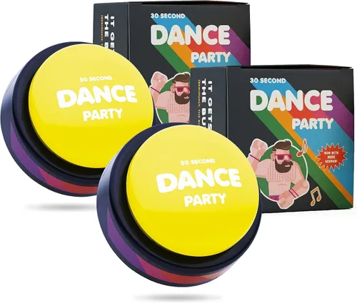 Vista 11 de 30 Second Dance Party - El botón Botón de fiesta de baile con música Regalos de broma Juguetes de oficina
