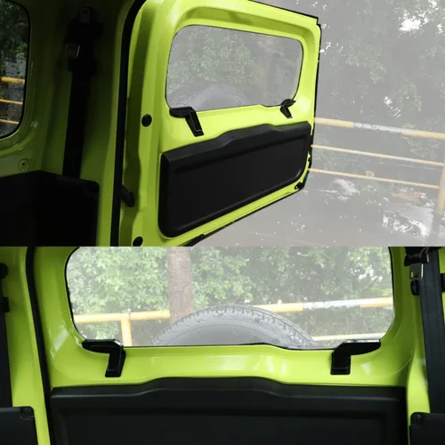 Vista 4 de YOCTM Paquete de 2 Cubiertas Protectoras de Cable de Calefacción del Parabrisas Trasero de ABS Compatible con Suzuki Jimny 2019 2020 2021 2022 2023