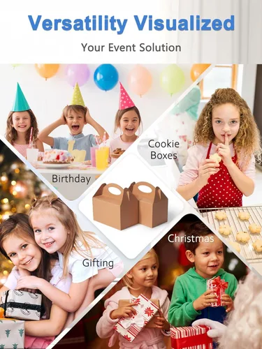 Vista 6 de 12 Piezas Cajas Pequeñas de Dulces para Fiestas, Bolsas de Regalo de Dulces, Galletas y Golosinas de 6 Pulgadas, Caja Triangular para Fiesta