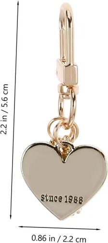 Vista 2 de Llavero con forma de concha para niñas, regalo para mujer, con forma de corazón de perla