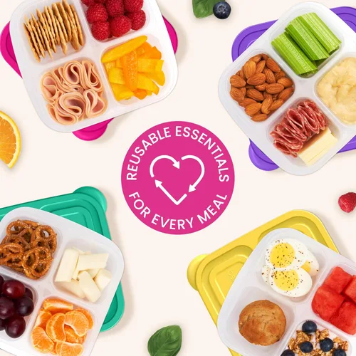 Vista 7 de EasyLunchboxes ELB4 - Caja para aperitivos (4 compartimentos)