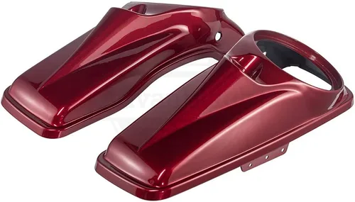 Vista 42 de Tapas para bocinas de motocicleta aptas para 2014+ Harley Touring Hard Saddle Bags - Whisky ámbar, 8 pulgadas Amber Whiskey