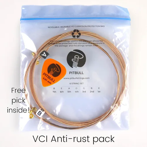 Vista 4 de Pitbull Cuerdas de guitarra acústica serie dorada
