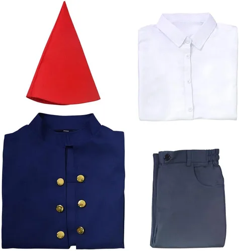 Vista 3 de Weixu Disfraz de cosplay de anime sobre el jardín de pared para cosplay capa de manta uniforme con sombrero traje de Halloween