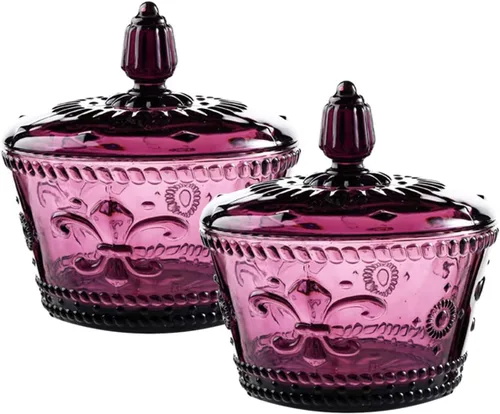 Vista 7 de Frasco de vidrio europeo retro nostálgico tridimensional con relieve de color, frasco para caramelos, frasco para condimentos con tapa