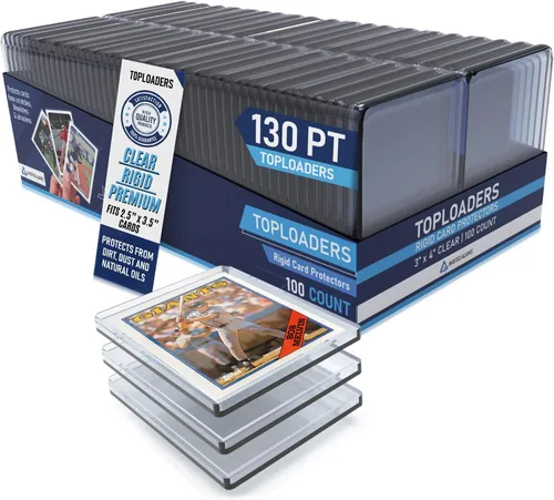 Vista 16 de Premium Seamless 20PT - 360PT Thick Top Loaders for Cards Top Loader Card Holder, Baseball Card Sleeves Hard Plastic, Hard Trading Cards Sleeves