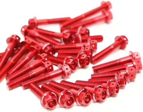 Vista 42 de MC Motoparts Race Spec Kit de pernos de motor cabeza HEX M6 compatible con XJ6 Diversion/F 2009-2016 13 14 15 16 (azul)