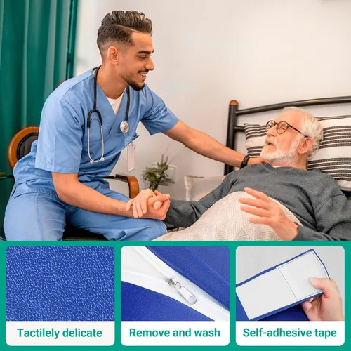 Vista 5 de Pacientes Postrados en Cama: Dispositivos de Giro para Pacientes y Almohadas Enrollables para Ancianos, Ortopedía y Comodidad (Grande)