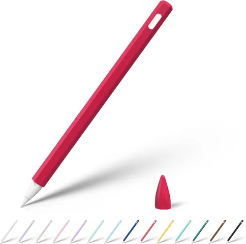 Vista 16 de KELIFANG Funda de silicona para Apple Pencil Pro 2024 y Apple Pencil de 2ª generación, funda protectora tipo manga con soporte, agarre y tapa