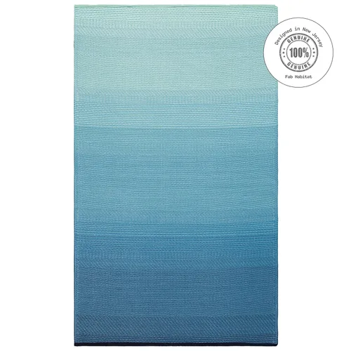 Vista 156 de Fab Habitat Alfombra Rayada para Exteriores - Impermeable, Resistente a la Decoloración, Sin Arrugas, Reversible - Plástico Reciclado Premium