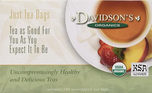 Vista 34 de Davidson's Organics, English Breakfast, 100 bolsas de té sin envolver