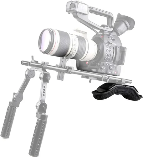 Vista 8 de NICEYRIG Almohadilla de hombro para cámara con placa de montaje de queso para sistema de soporte de plataforma de hombro de 0.591 in, videocámara