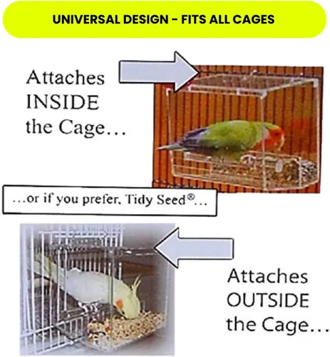 Vista 5 de Comedero para pájaros de semillas sin desorden, S