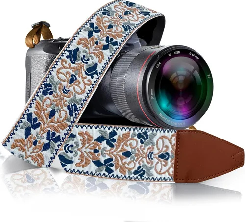 Vista 48 de Art Tribute Camera Strap for All DSLR and Mirrorless Cameras. Add Your Name Or Initials Make It a Personalized Gift
