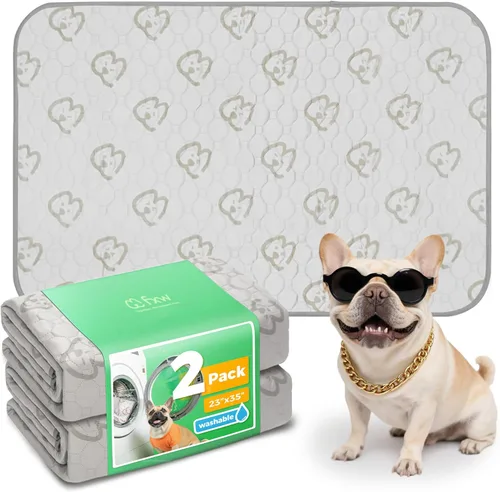 Vista 65 de FXW - Almohadillas lavables para orina de perros con superabsorción, diseñadas para jaulas de 42 pulgadas, 41 × 27 pulgadas rectangulares, boho, 2