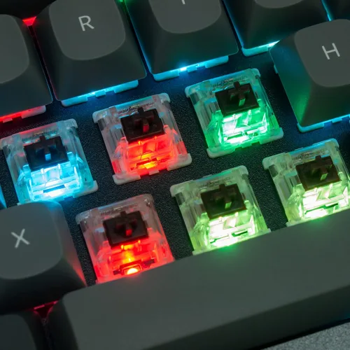 Vista 7 de Keychron Q6 - Versión de perilla de teclado mecánico con cable tamaño completo macro programable QMKVIA con interruptor Gateron G Pro marrón doble