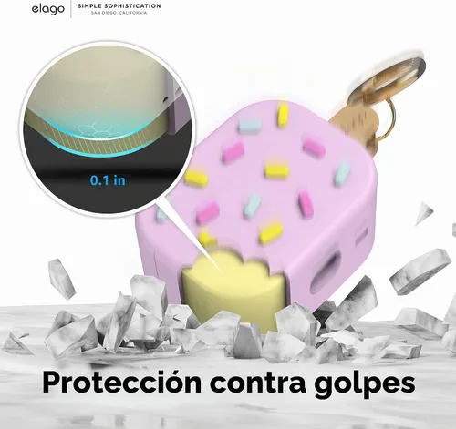 Vista 6 de elago Funda de helado para AirPods Pro 2 Azul (Arándano)