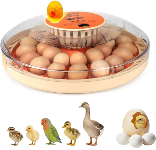 Vista 13 de Incubadora de 48 Huevos con Giro Automático y Control de Humedad Incubadora Digital de Aves de Corral para Huevos de Pollo, Pato, Codorniz, Ideal