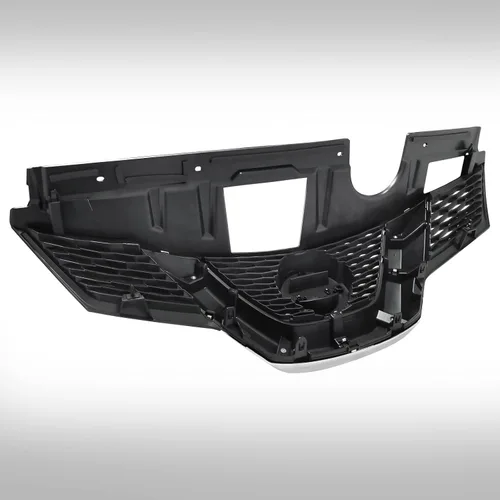 Vista 7 de Parachoques delantero negro rejilla ajuste 2014 2015 2016 para N-issan Rogue compatible con malla frontal de aire parrilla de repuesto con detalles