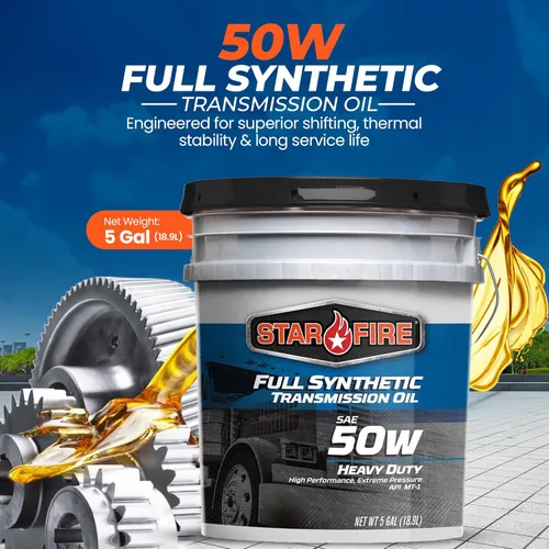 Vista 3 de STARFIRE SAE 50W Aceite sintético completo para transmisión – cubo de 5 galones – Aceite para engranajes de alta resistencia para transmisiones