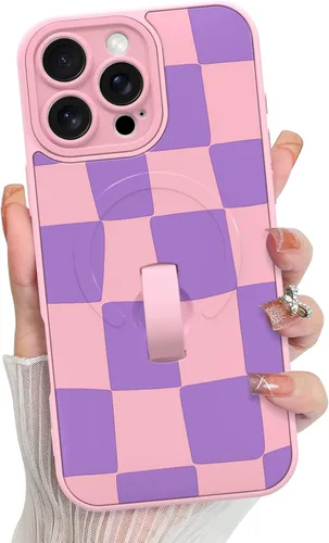 Vista 150 de KANGHAR Compatible con iPhone 17 Pro Case Spot Pattern - Negro Mancha rosada negra