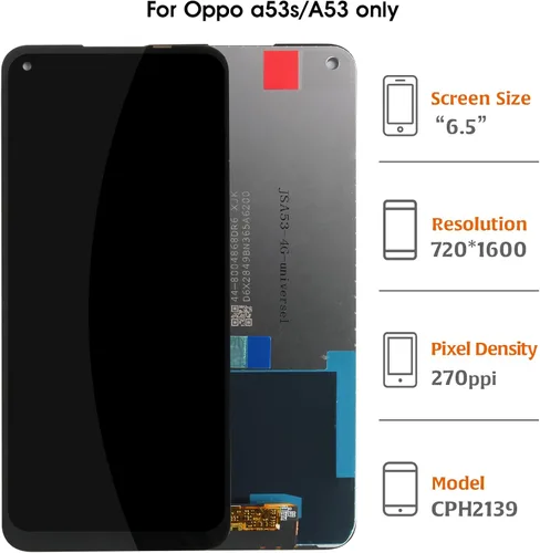 Vista 2 de A-MIND Para Oppo A53/A53S Reemplazo de pantalla CPH2127 CPH2131 CPH2139 CPH2135 pantalla táctil digitalizador pantalla LCD, kits de reparación