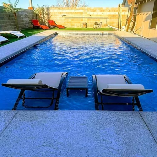 PURPLE LEAF Juego de tumbona para patio, sillón al aire libre, playa, piscina, tumbona para tomar el sol, tumbona reclinable, sillas de bronceado