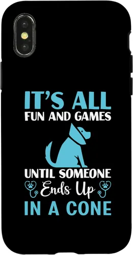 Vista 4 de iPhone 15 It's All Fun Funny Vet Tech Veterinarios Estudiante Veterinario Caso
