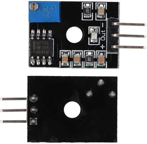 Vista 4 de Hakeeta Módulo ajustable de salida de pulso NE555, módulo de frecuencia del generador de pulsos, generador de ABS DC 5V-15V.