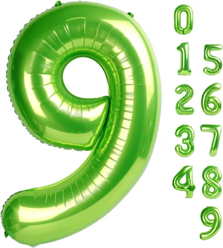 Vista 130 de Globos de números 0 de 40 pulgadas, globos negros de números para números 10, 20, 30, 40, 50, 60, 70, 80, 90, 100, globos de números 10, 20, 30, 40