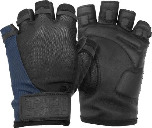 Vista 10 de Tough Gloves® Superset Leather Workout Gloves for Weight-Lifting (Padded) Perfect for Gym Training (Breathable)
