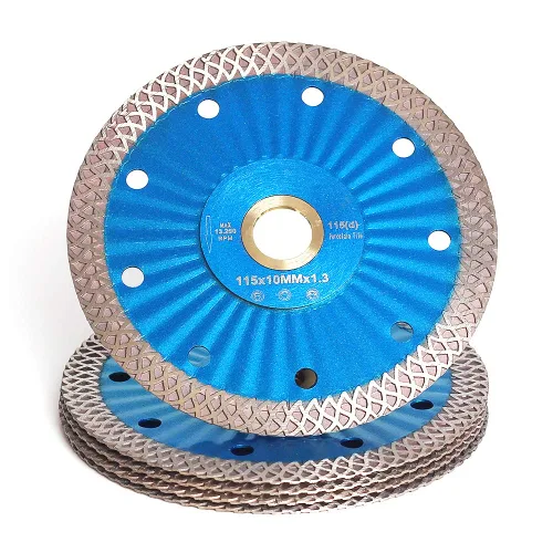 Vista 8 de Hoja de sierra de diamante de 4 "Hoja de corte de porcelana súper fina para cortar baldosas cerámicas de mármol de granito..