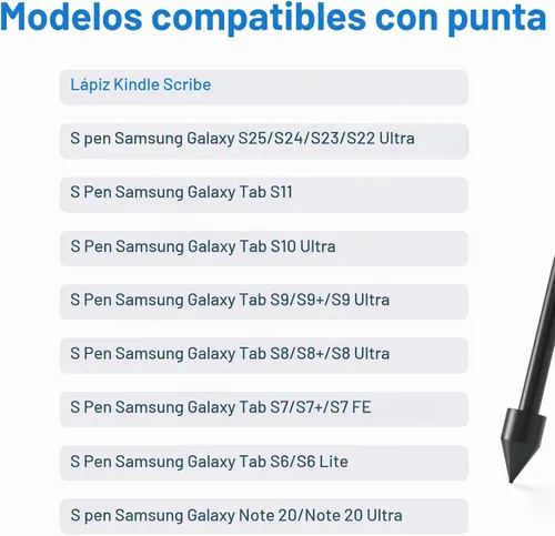 Vista 3 de 20 puntas de repuesto compatibles con Galaxy Tab S11/S11 Ultra S Pen
