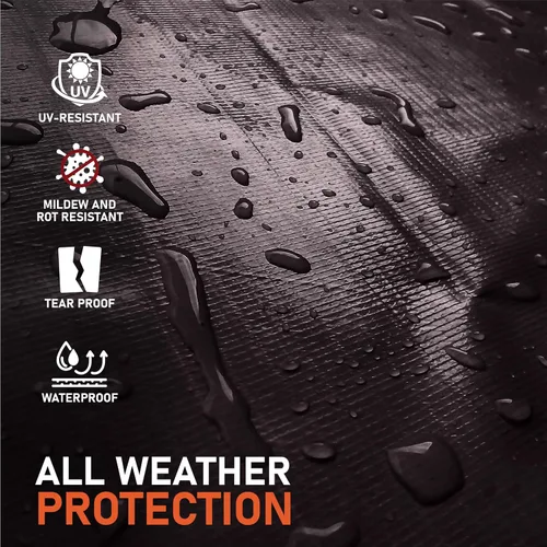 Vista 5 de Olympia Tools - Lona resistente de 0.709 in con ojales de metal y bordes reforzados, lona impermeable y resistente a los rayos UV