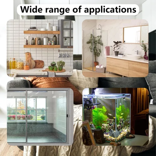 Vista 5 de AccEncy Ventosas de succión de 1 pulgada para vidrio, almohadillas de succión de PVC transparente, ventosas adhesivas pequeñas para baño, pared