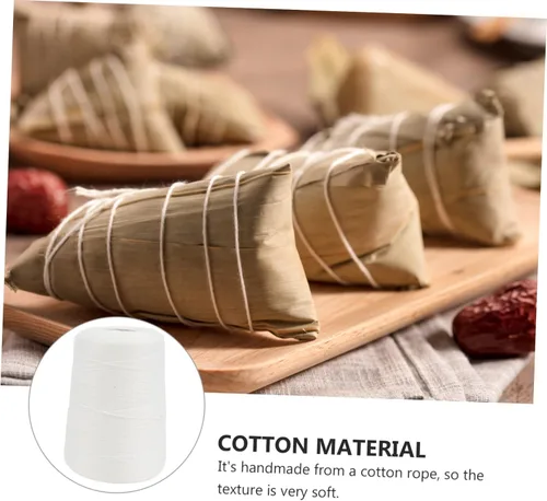 Vista 7 de Cabilock 1 rollo de cocina de algodón panaderos cordel de cocina cordel de cocina para atar carne hacer salchicha cerdo codo tocino Zongzi