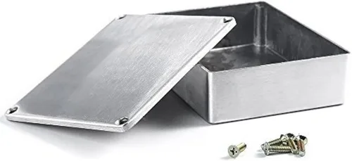 Vista 5 de ESUPPORT 1590A 3.622x1.496x1.220 in Aluminio Metal Stomp Caja Guitarra Efecto Pedal