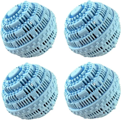 Vista 4 de 2 bolas de lavandería – Pelotas de detergente natural no químico para lavadora – Bola de lavado ecológica y alternativa de detergente para 2000