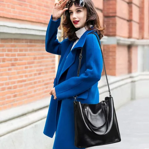 Vista 11 de Pahajim - Bolsos de piel para mujer con asa superior