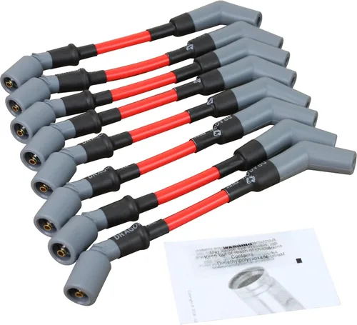 Vista 2 de AIP Electronics Dragon FIRE Performance, juego de cables de bujía de alta energía de 10 mm para autos Cadillac Chevrolet Pontiac de 1997-2017