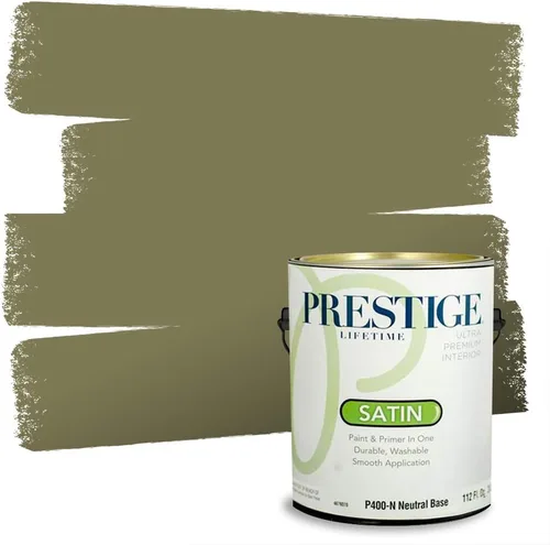 Vista 87 de PRESTIGE Paints - Pintura exterior e imprimación en uno, 1 galón, satinado, verde Bayou