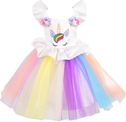 Dressy Daisy - Disfraz de unicornio para niñas pequeñas