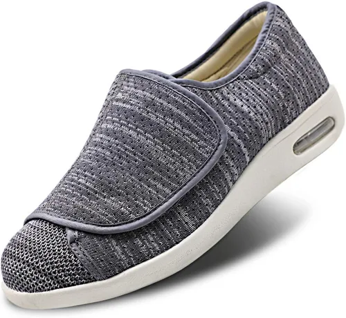 Vista 9 de Zapatos diabéticos probados para aliviar el dolor de pies para mujer, con soporte de arco, plantilla de espuma viscoelástica, ancho ancho