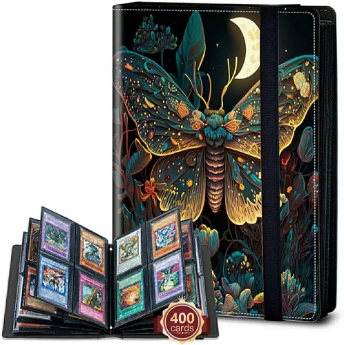 Vista 18 de Rossy Carpeta para tarjetas de 4 bolsillos, soporte para álbum de coleccionista de tarjetas de intercambio de 240 tarjetas, de doble cara, soporte