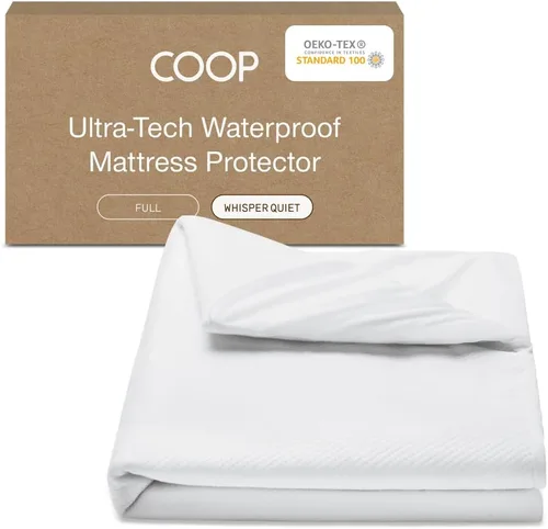 Vista 13 de Coop Home Goods Protector de colchón impermeable ultra fresco, tamaño individual, protector de colchón refrescante, lavable a máquina, funda de cama