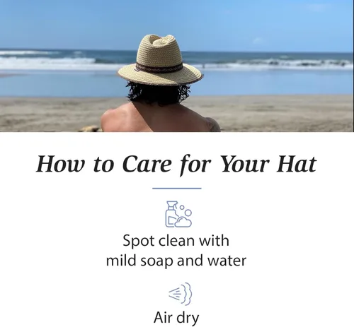 Vista 6 de Wallaroo Hat Company Cabo Fedora para hombre - Protección solar UPF 50+, sombrero natural de ala ancha con correa para la barbilla, ajustable